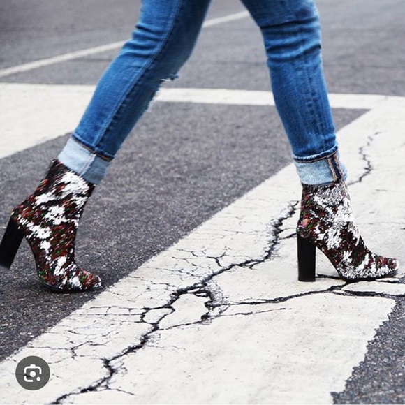 INTENTIONALLY BLANK Sequin Disco Boot - Picture 1 of 6